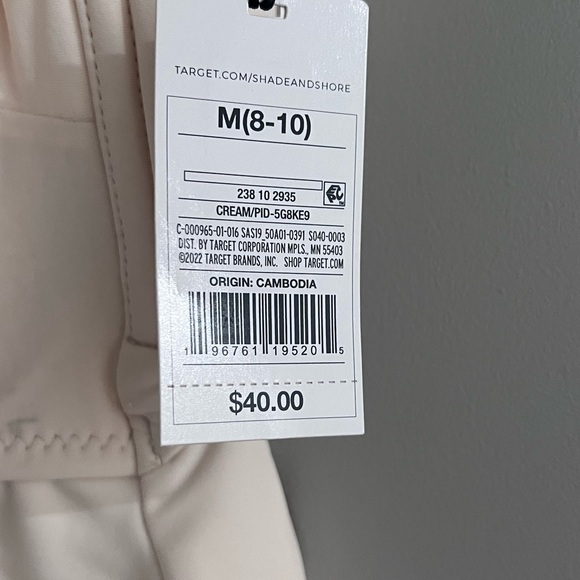 Shade & Shore One-Shoulder Cutout One-Piece Swimsuit – Cream, Size M (NWT) - Picture 3 of 3